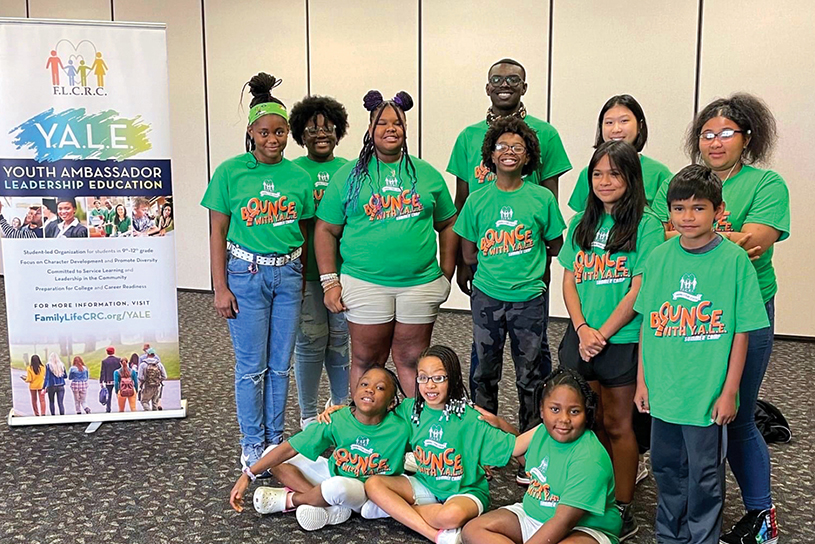 Students “Bounce with Y.A.L.E.” at Summer Enrichment Camp